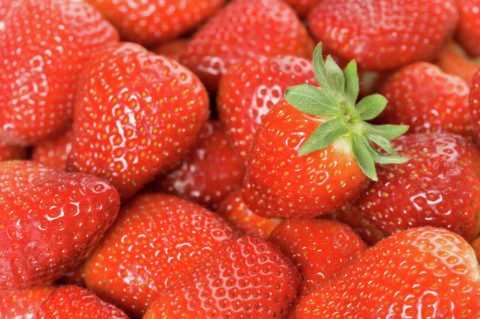 Detail of strawberries