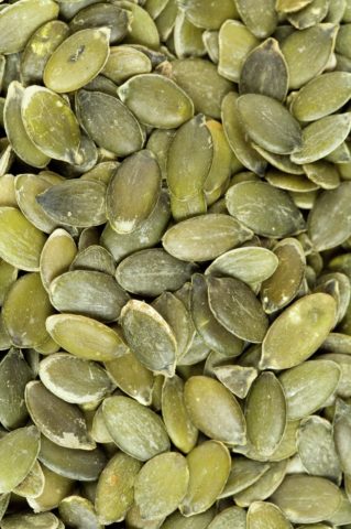 Detail of pumpkin seeds