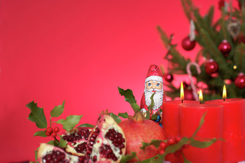Candles and Christmas decoration