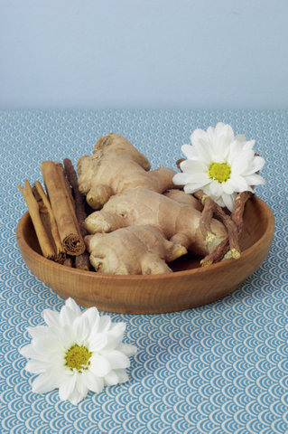 Ginger, Cinnamon sticks and licorice
