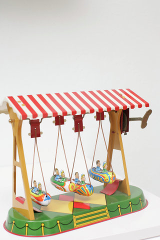 Ship swing, tin toy