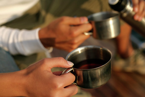 Pouring of tea